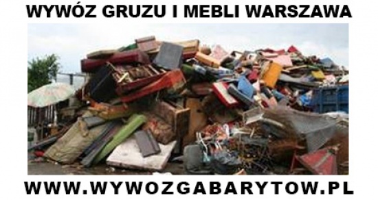 Wywóz gruzu i mebli Warszawa